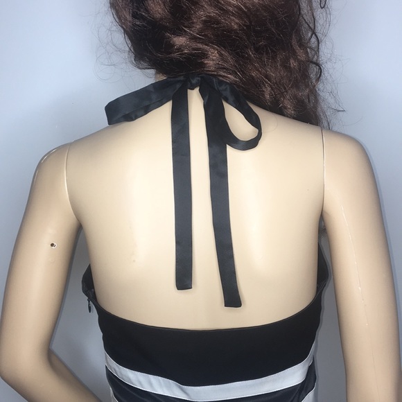 bebe High-Low Asymmetrical Hem Halter Style Top - Picture 8 of 14